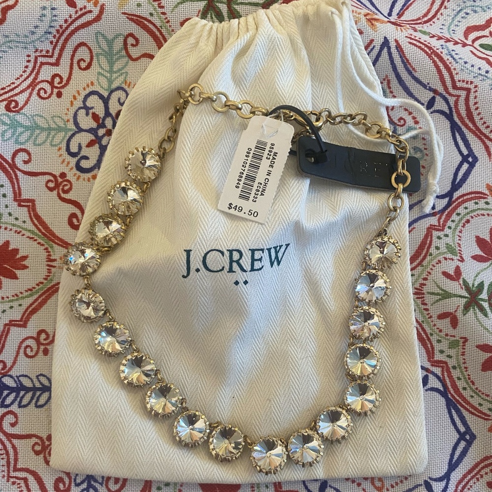 NWT JCREW SPARKLY STATEMENT NECKLACE